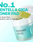 numbuzin - No. 1 Centella Re-Leaf Green Toner Pad