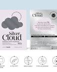 Silver Cloud Charcoal Satin Pillowcase With Silver Ions