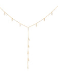 Long Oval Pearl Necklace