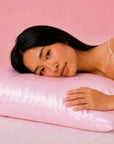 Silver Cloud - Pink Satin Pillowcase infused with Silver Ions