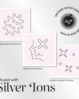 Silver Cloud Contour Sleep Mask Infused with Silver Ions Fuchsia