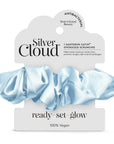 Silver Cloud Satin+ Oversized Scrunchie - Santorini Blue