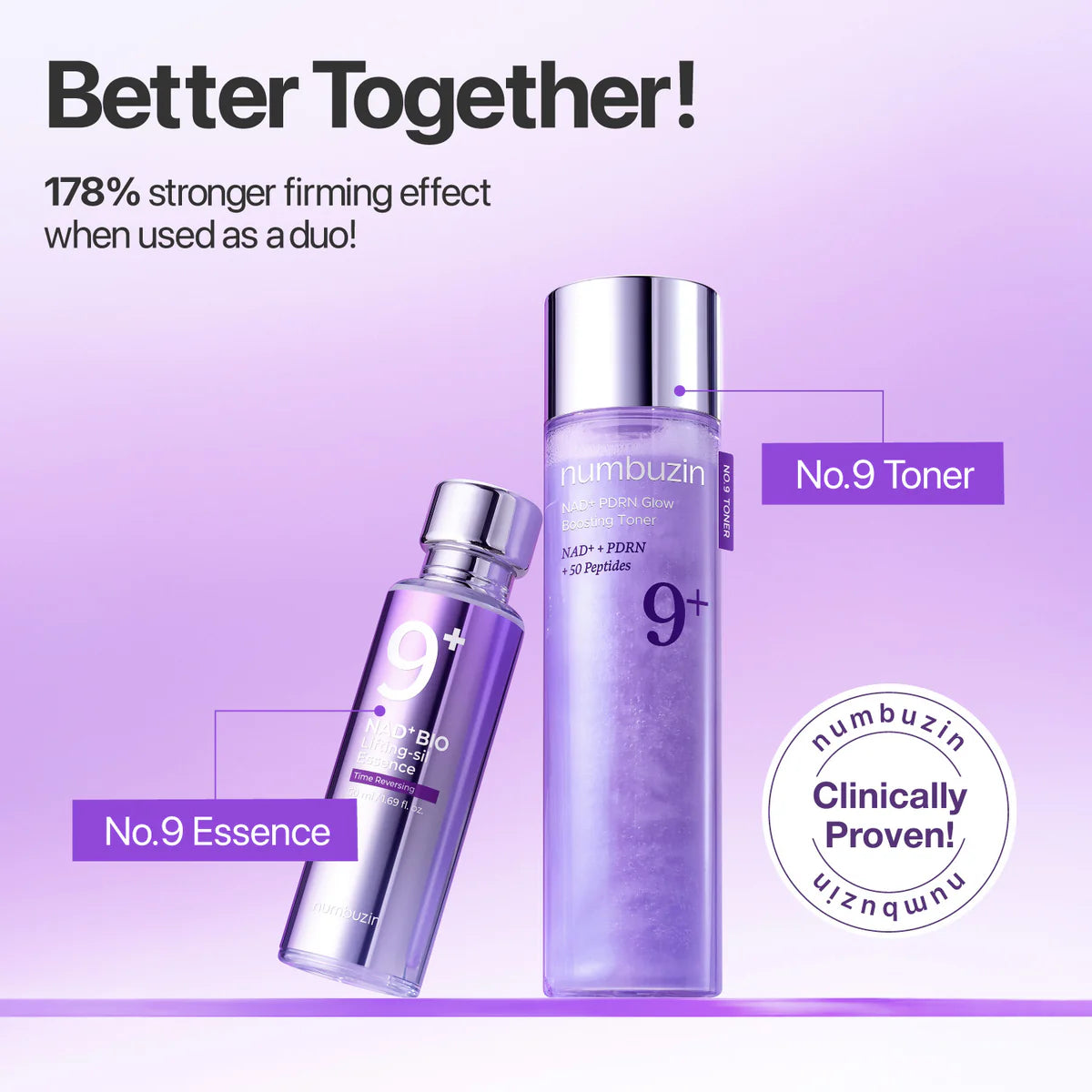 numbuzin - No. 9 NAD+ PDRN Glow Boosting Toner