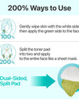 numbuzin - No. 1 Centella Re-Leaf Green Toner Pad
