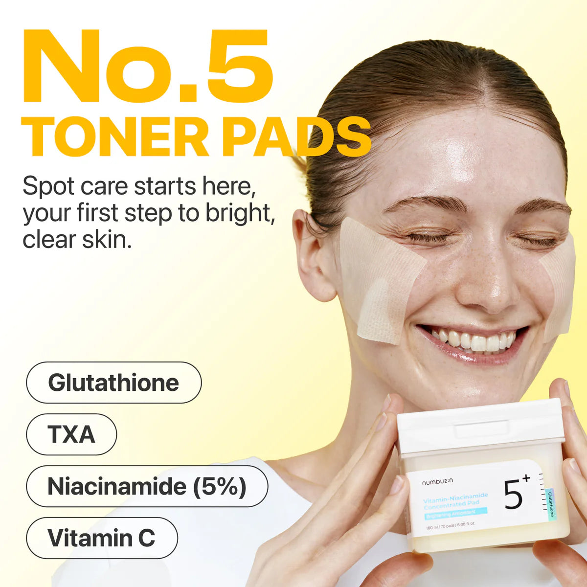 numbuzin - No. 5 Vitamin-Niacinamide Concentrated Pad