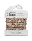 Silver Cloud Skinny Scrunchie Caramel 5 Pack