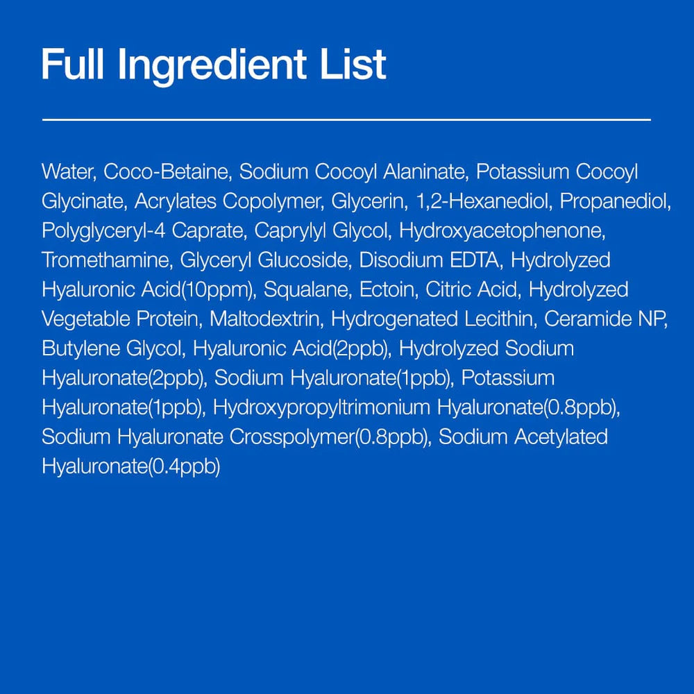 8 Hyaluronic Acid Moisturizing Gentle Gel Cleanser