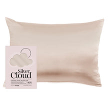 Load image into Gallery viewer, Silver Cloud Caramel Satin Pillowcase With Silver Ions
