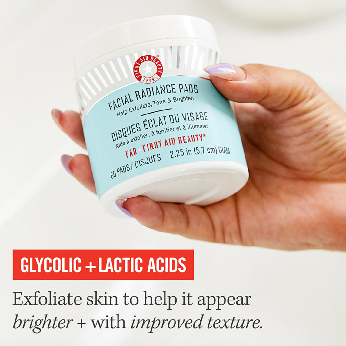 Facial Radiance Pads with Glycolic + Lactic Acids