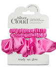 Satin Scrunchie Trio Combo Fuchsia 3 Pack