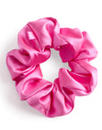 Satin Scrunchie Trio Combo Fuchsia 3 Pack