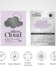 Silver Cloud - Charcoal Satin Pillowcase With Silver Ions