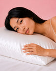 Silver Cloud - White Satin Pillowcase infused with Silver Ions