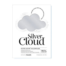 Load image into Gallery viewer, Silver Cloud White Satin Pillowcase infused with Silver Ions
