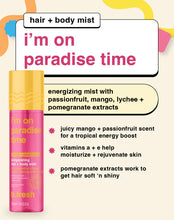 Load image into Gallery viewer, i&#39;m on paradise time - invigorating hair + body mist
